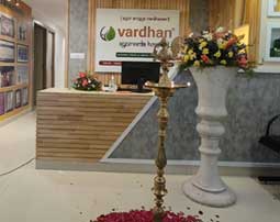 reception counter of vardhan ayurveda hospital at narayanguda branch